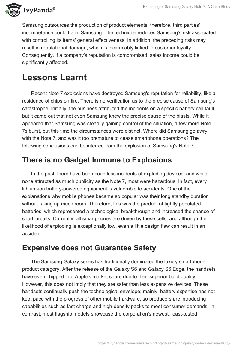 Exploding of Samsung Galaxy Note 7: A Case Study. Page 2