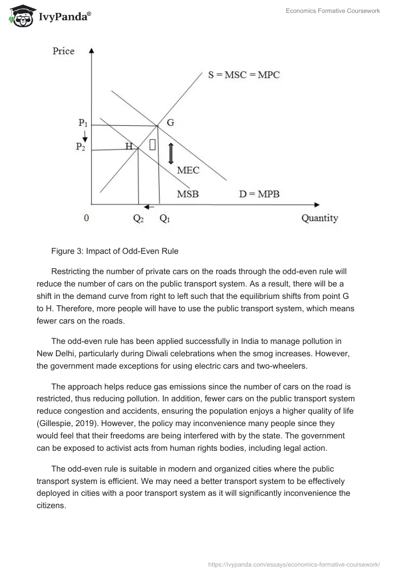 Economics Formative Coursework. Page 5