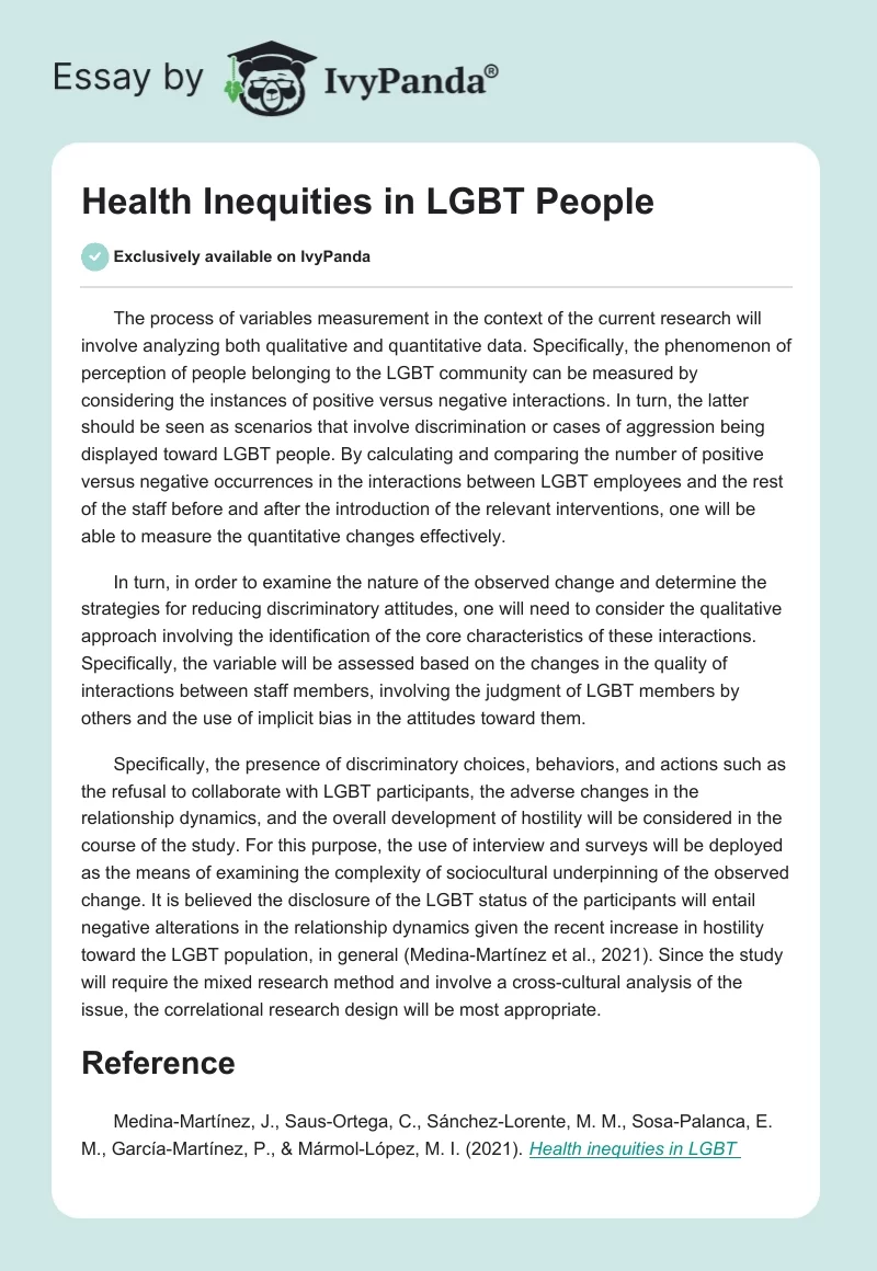 Health Inequities in LGBT People. Page 1