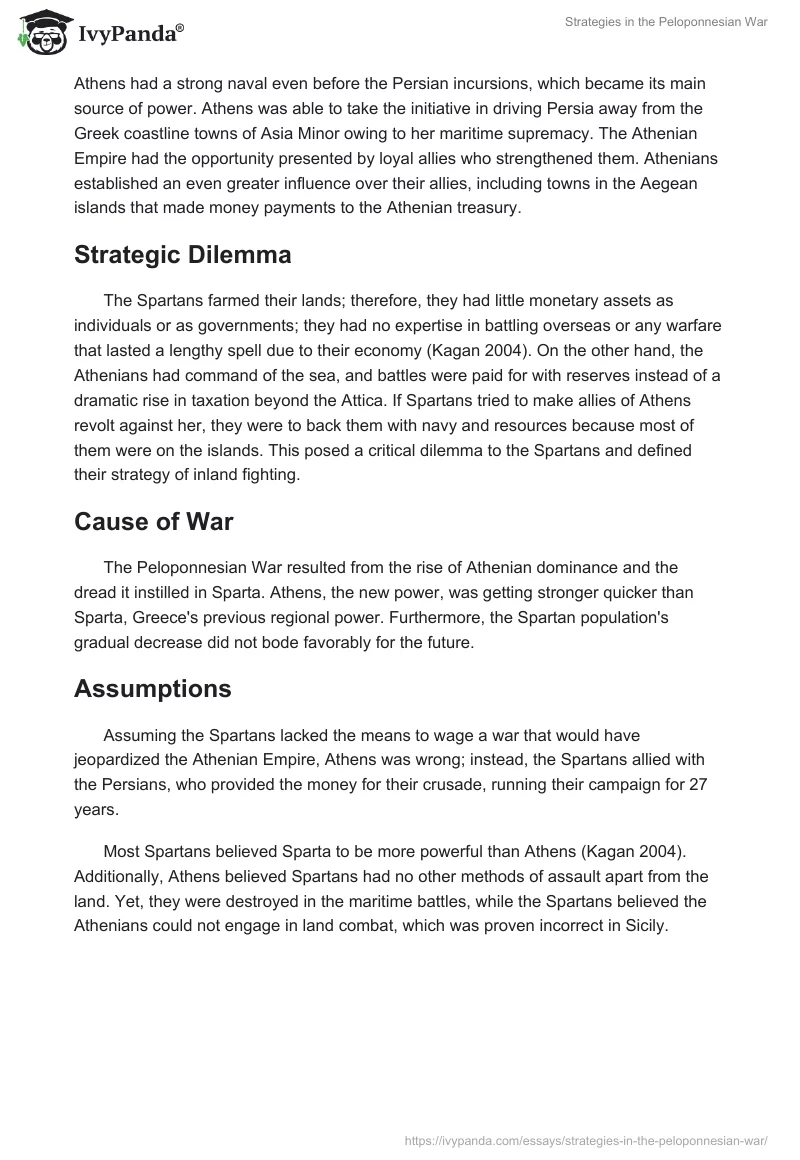 Strategies in the Peloponnesian War. Page 2