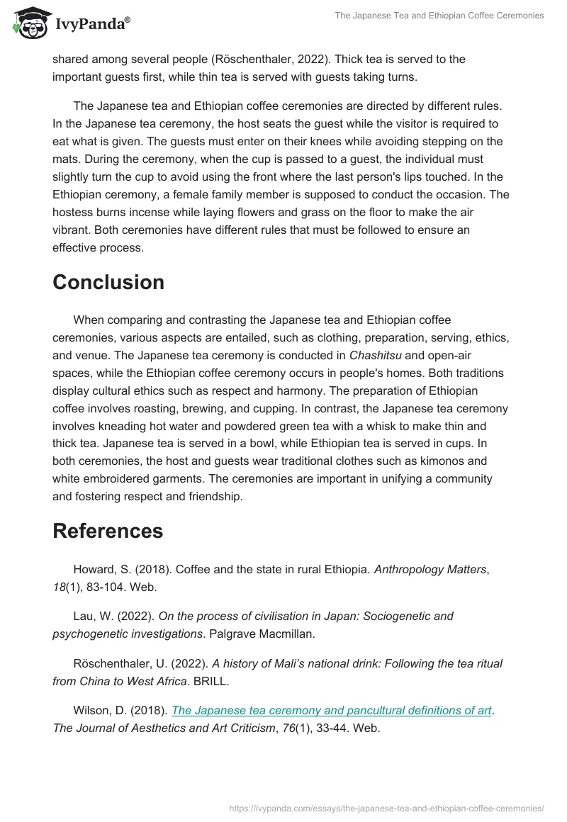 The Japanese Tea and Ethiopian Coffee Ceremonies. Page 4