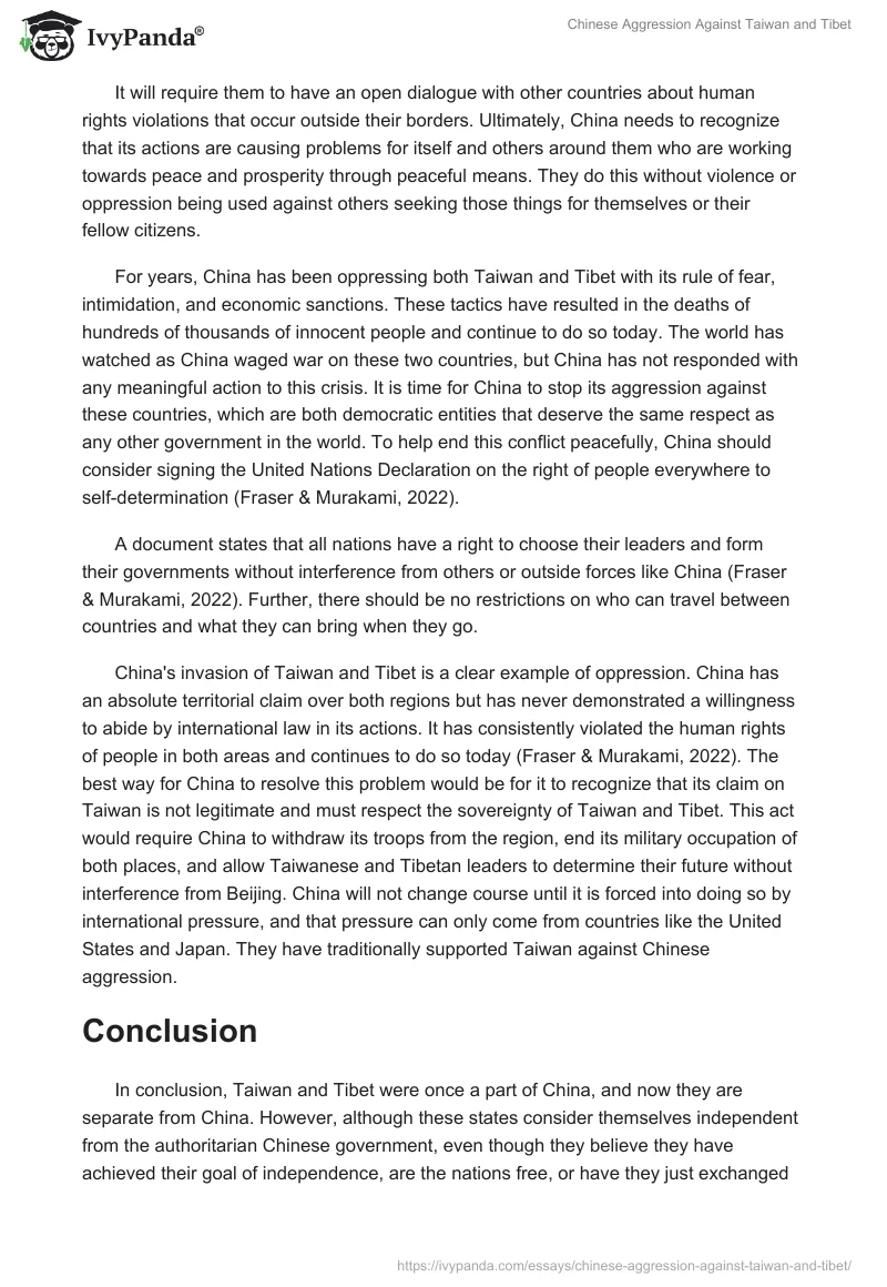 Chinese Aggression Against Taiwan and Tibet. Page 3