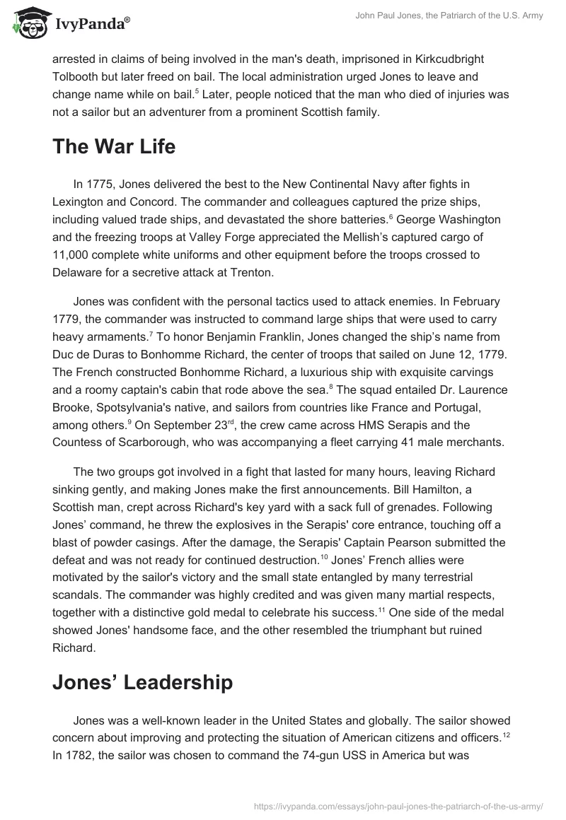 John Paul Jones, the Patriarch of the U.S. Army. Page 2