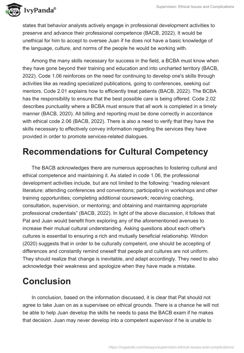 Supervision: Ethical Issues and Complications. Page 4