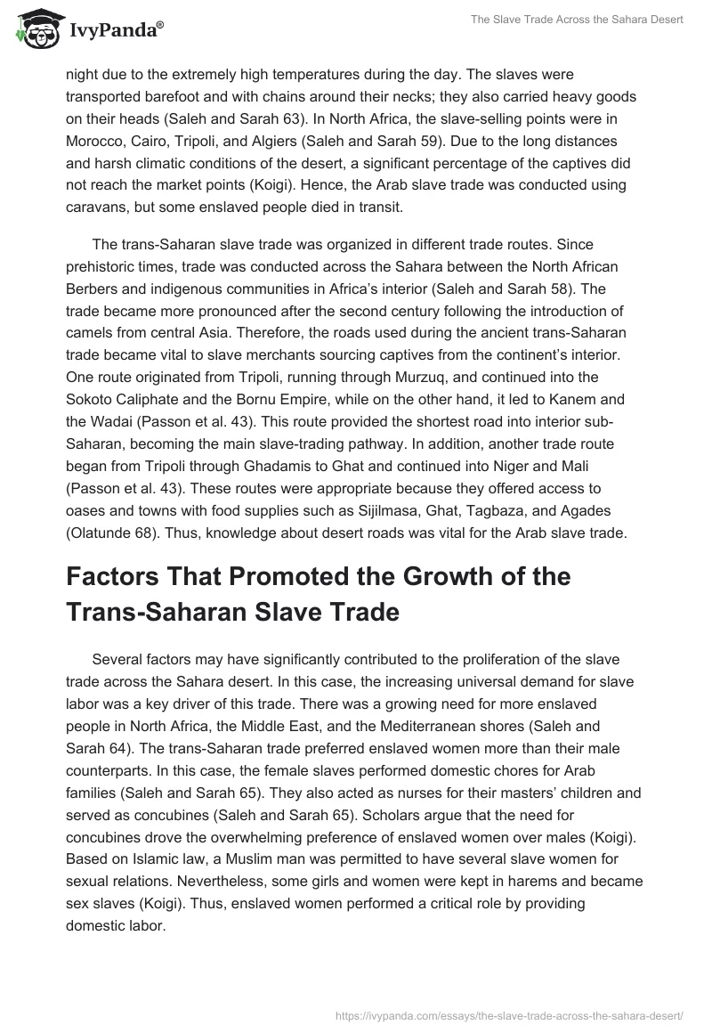 The Slave Trade Across the Sahara Desert. Page 3