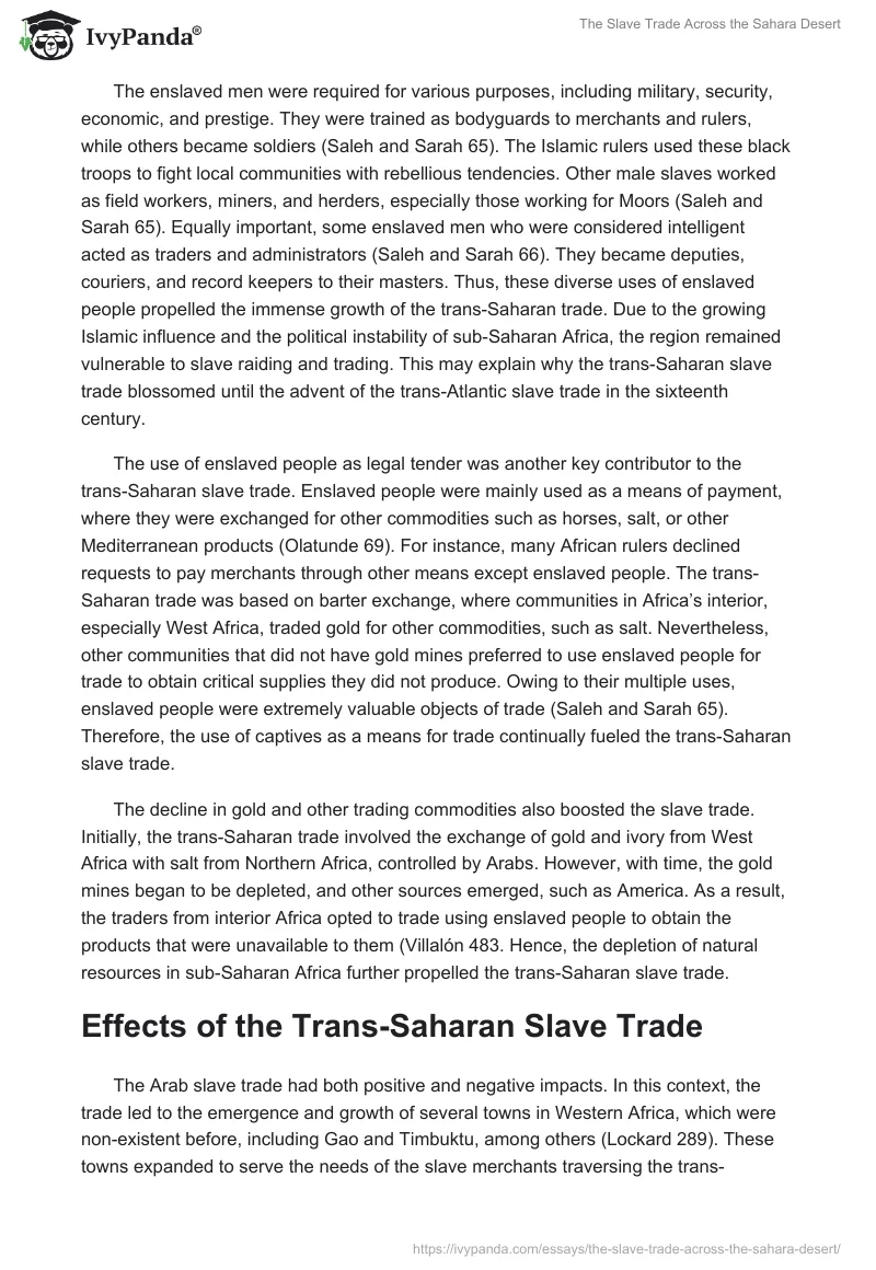 The Slave Trade Across the Sahara Desert. Page 4