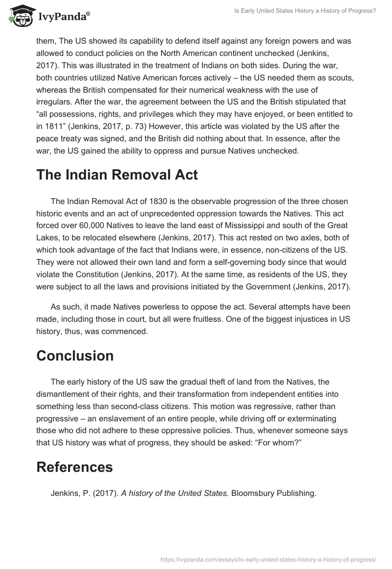 Is Early United States History a History of Progress?. Page 2
