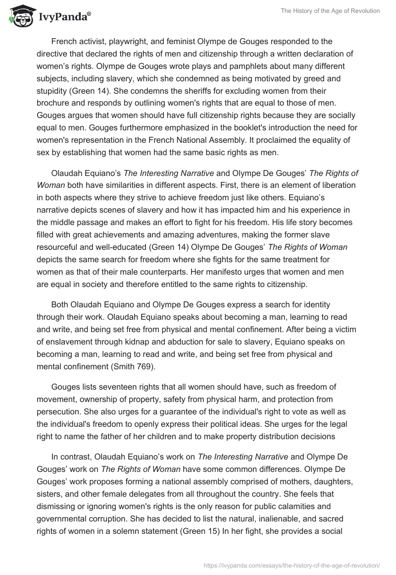 The History of the Age of Revolution. Page 2