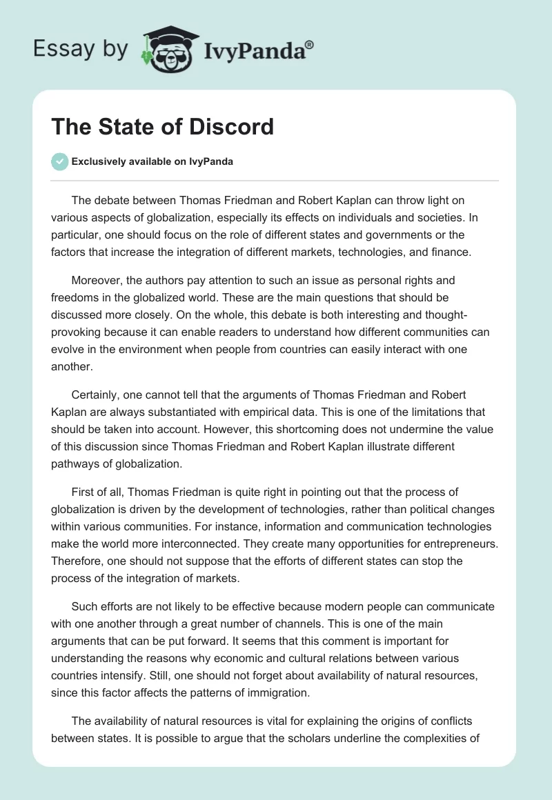 The State of Discord. Page 1