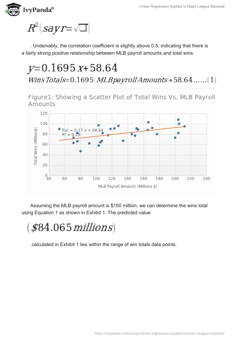 Linear Regression Applied to Major League Baseball. Page 2