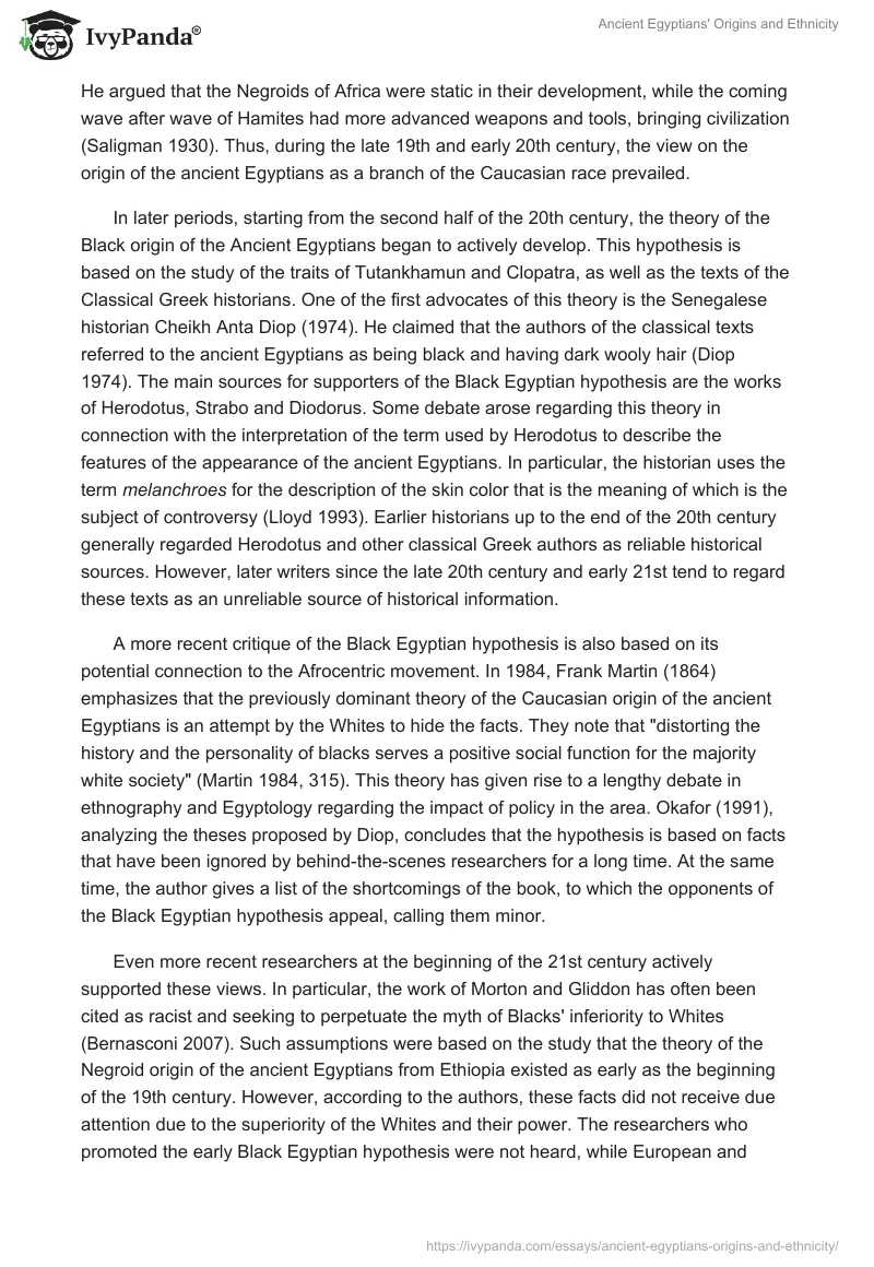Ancient Egyptians' Origins and Ethnicity. Page 2