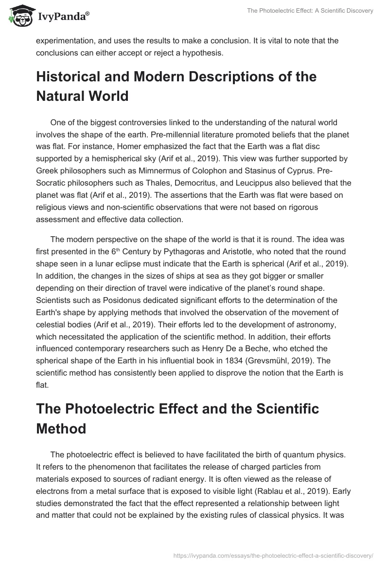 The Photoelectric Effect: A Scientific Discovery. Page 2