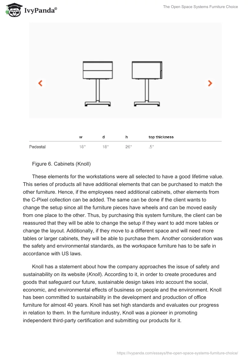 The Open Space Systems Furniture Choice. Page 5