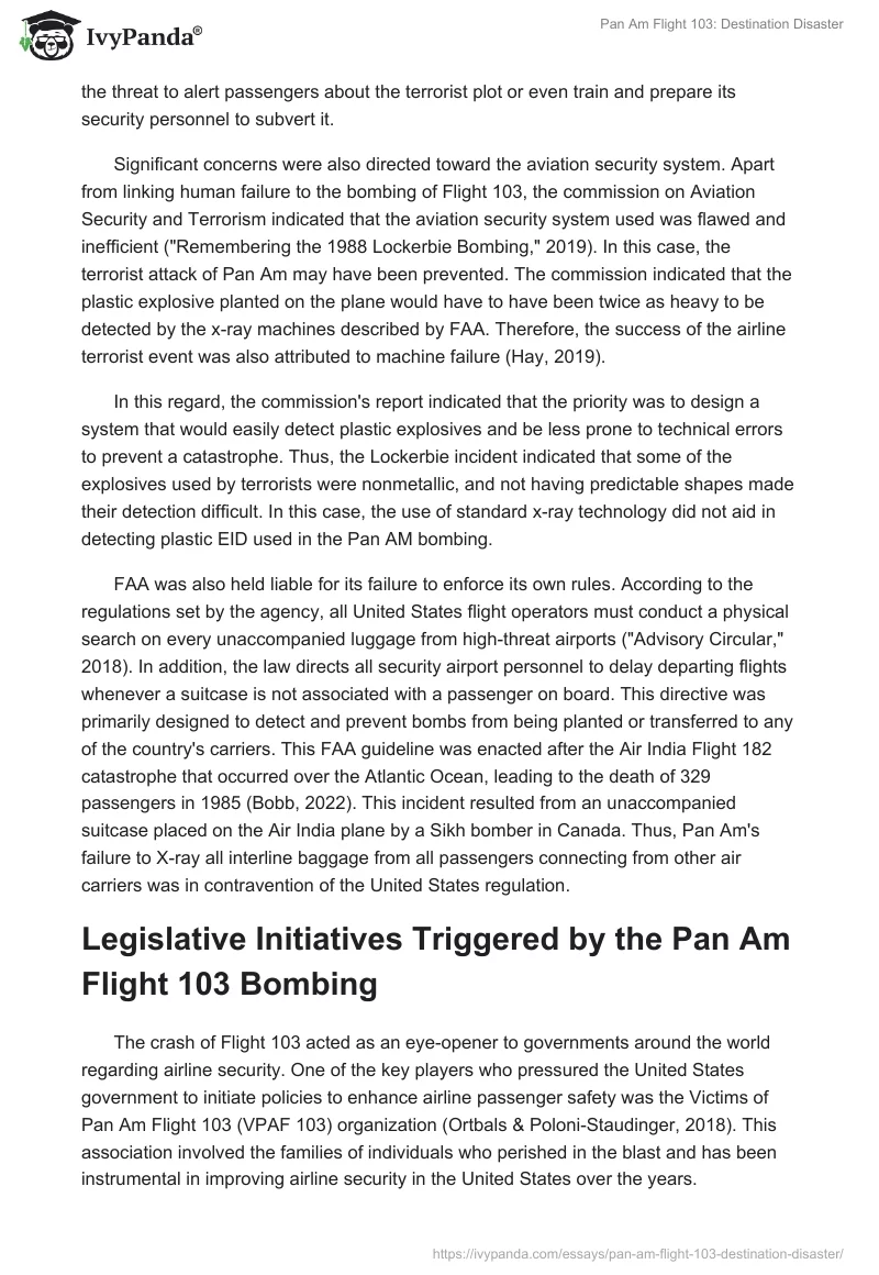 Pan Am Flight 103: Destination Disaster. Page 4