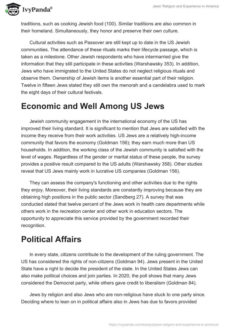 Jews' Religion and Experience in America. Page 2