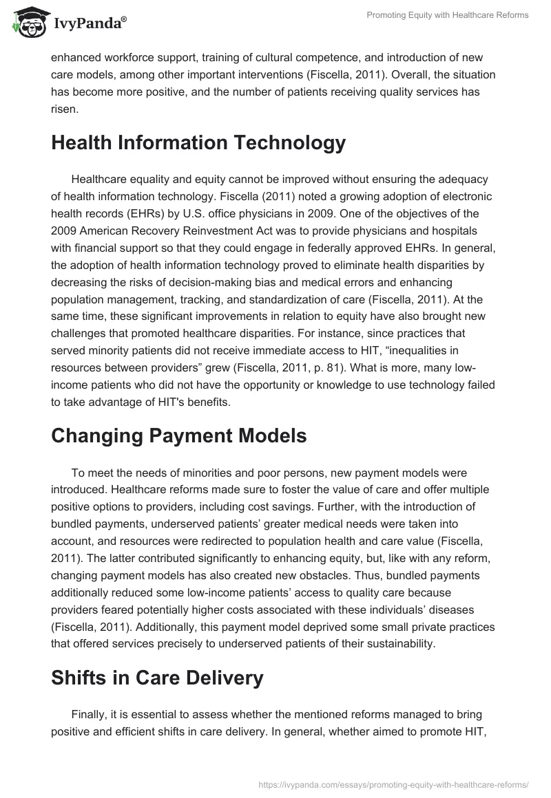 Promoting Equity With Healthcare Reforms. Page 2