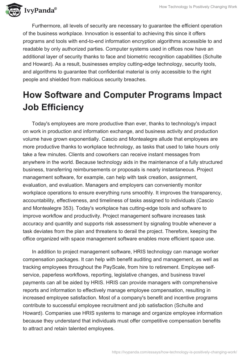 How Technology Is Positively Changing Work. Page 2