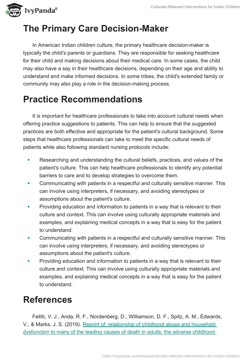 Culturally-Relevant Interventions for Indian Children. Page 4
