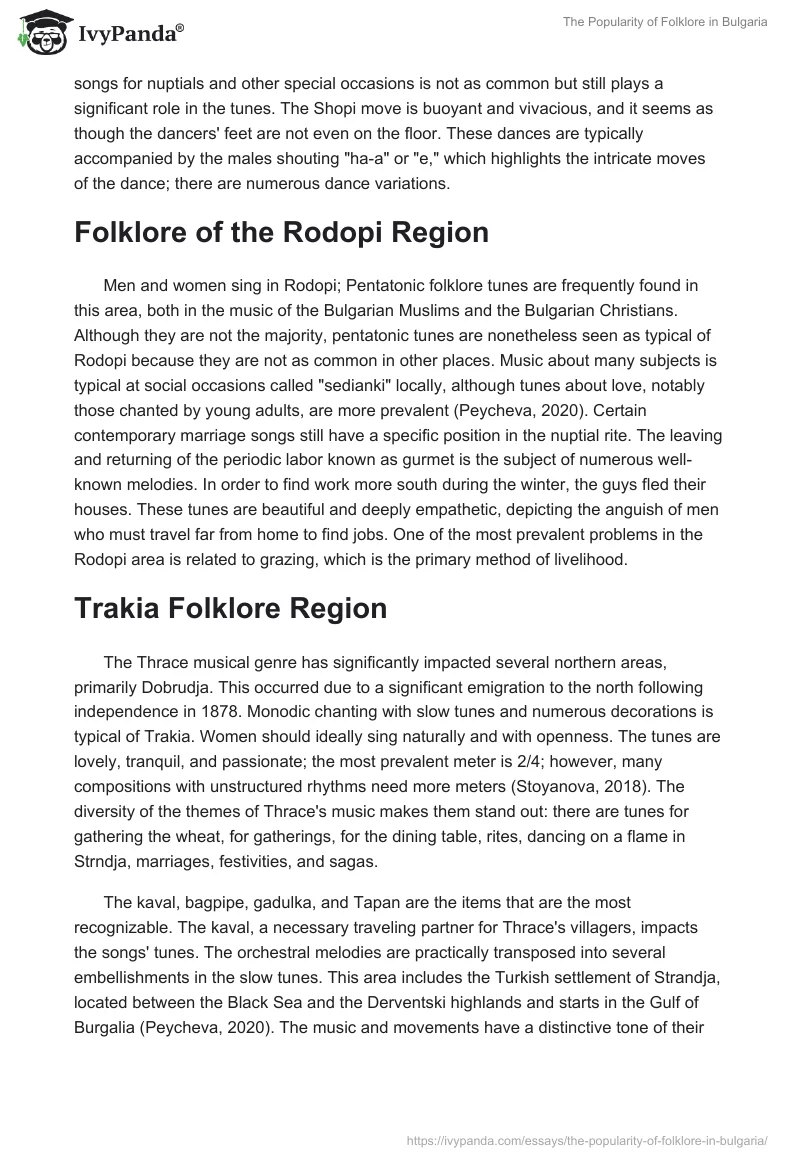 The Popularity of Folklore in Bulgaria. Page 3