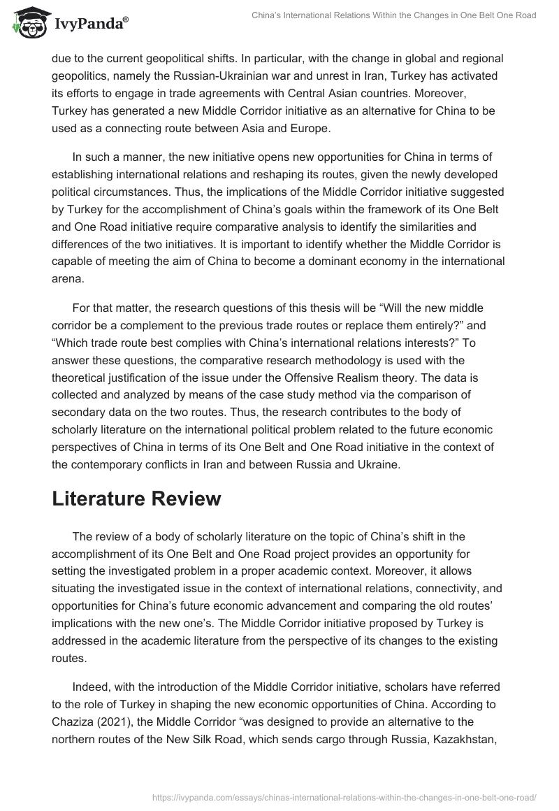China’s International Relations Within the Changes in One Belt One Road. Page 2
