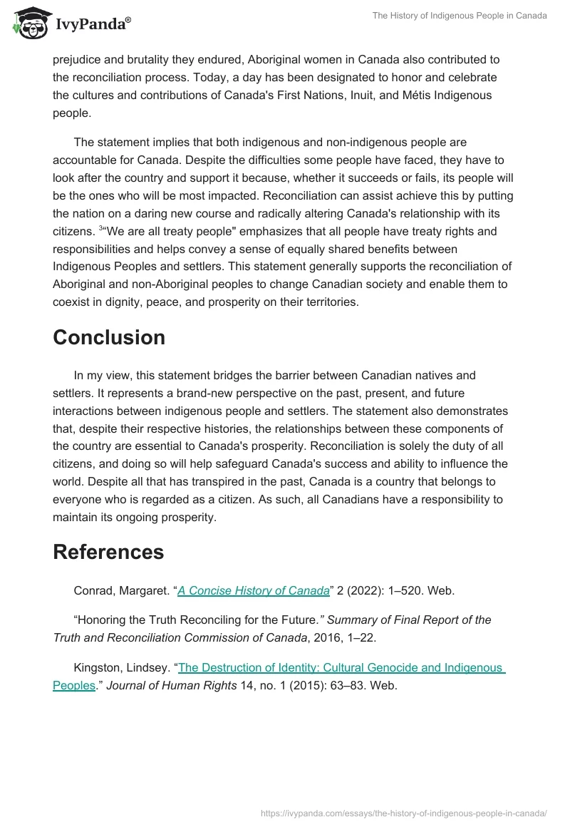 The History of Indigenous People in Canada. Page 2