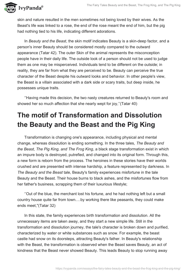 The Fairy Tales "Beauty and the Beast", "The Frog King", and "The Pig King". Page 3