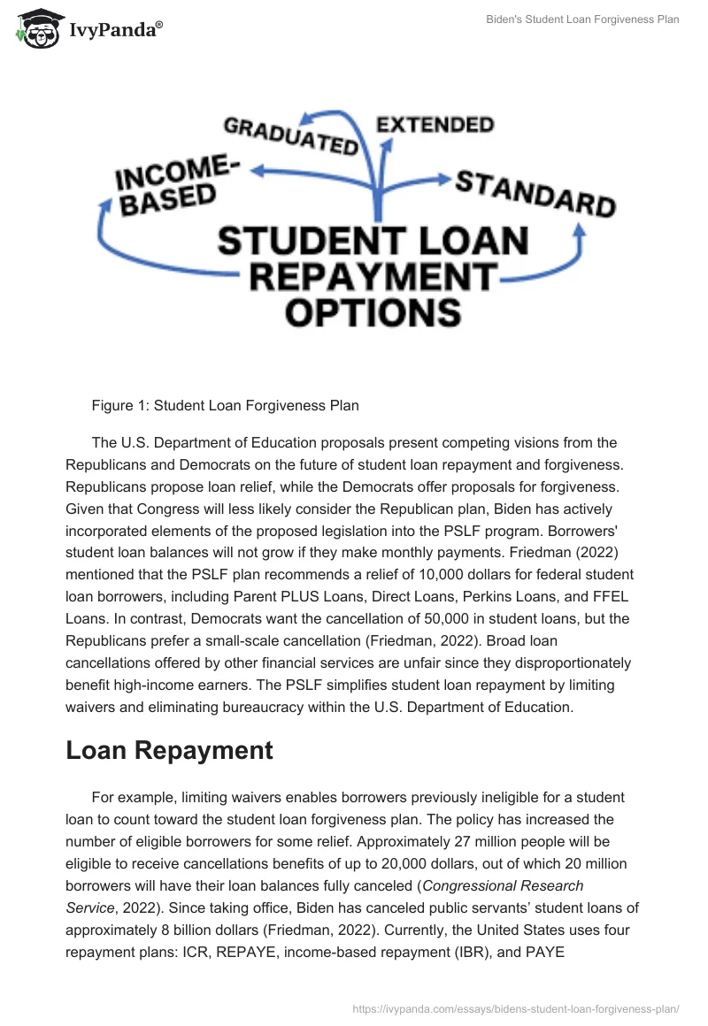 Biden's Student Loan Forgiveness Plan. Page 2