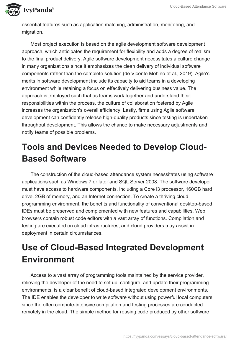 Cloud-Based Attendance Software. Page 4