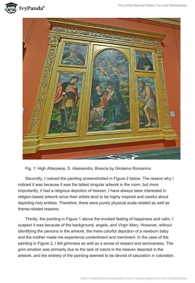 The Online National Gallery Tour and Masterpieces. Page 2