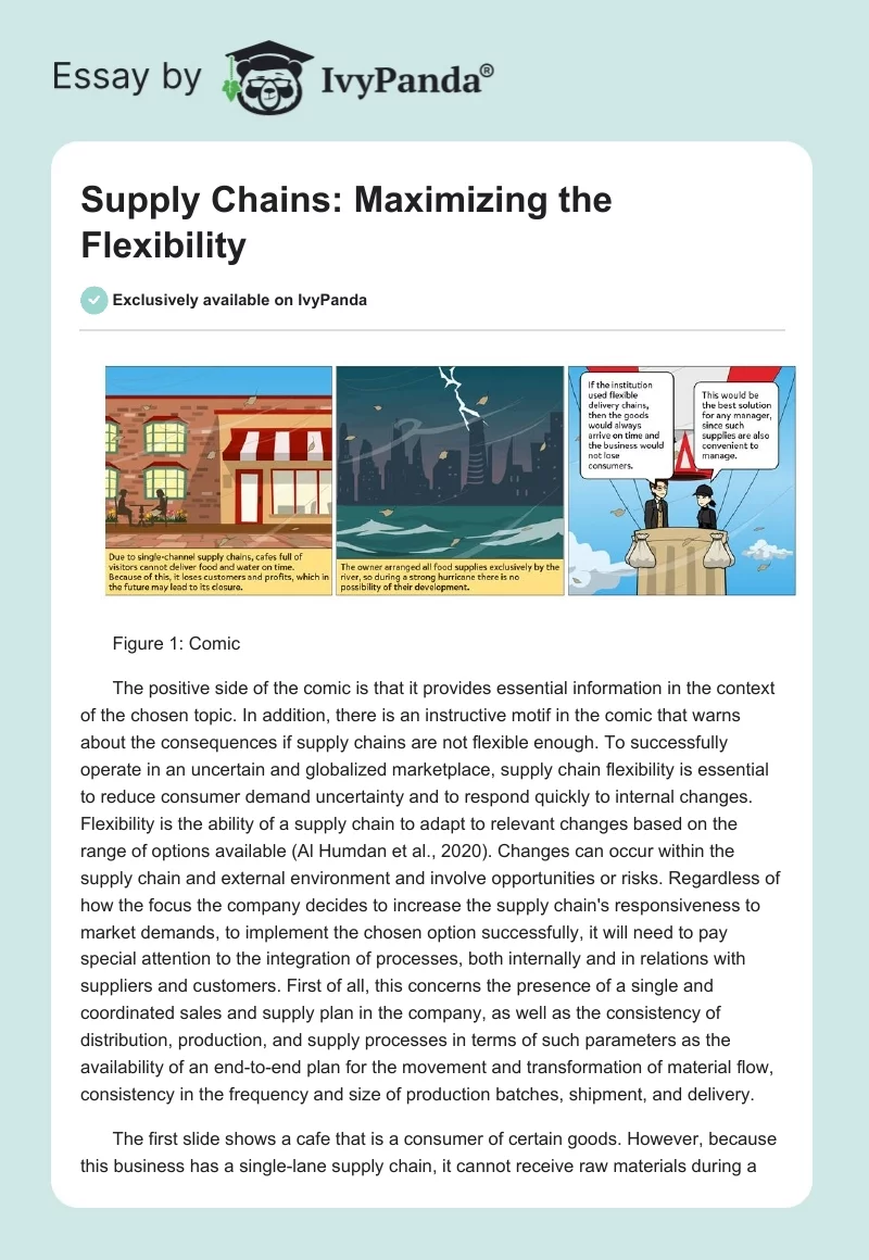 Supply Chains: Maximizing the Flexibility. Page 1