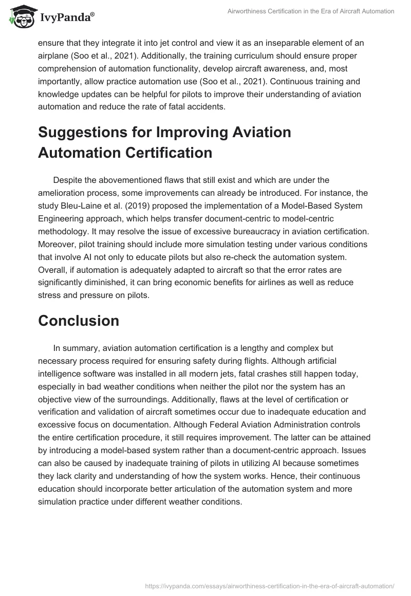 Airworthiness Certification in the Era of Aircraft Automation. Page 5