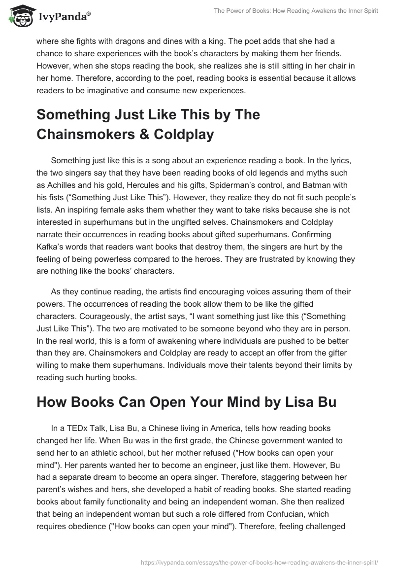 The Power of Books: How Reading Awakens the Inner Spirit. Page 2