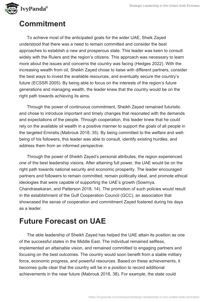 Strategic Leadership in the United Arab Emirates. Page 3
