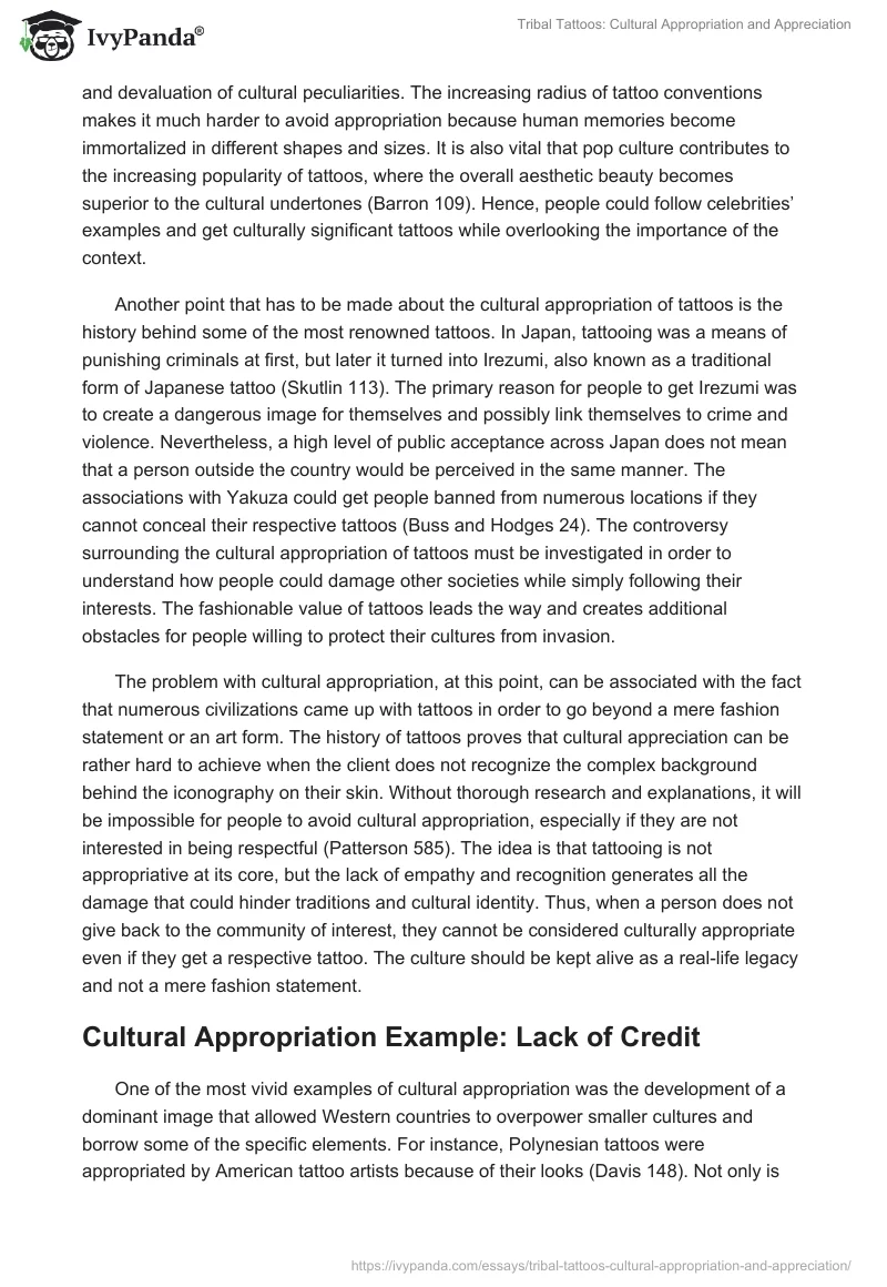 Tribal Tattoos: Cultural Appropriation and Appreciation. Page 2