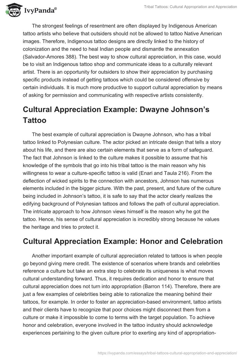 Tribal Tattoos: Cultural Appropriation and Appreciation. Page 4