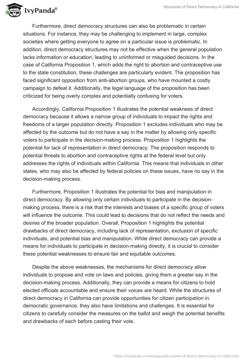 Structures of Direct Democracy in California. Page 2