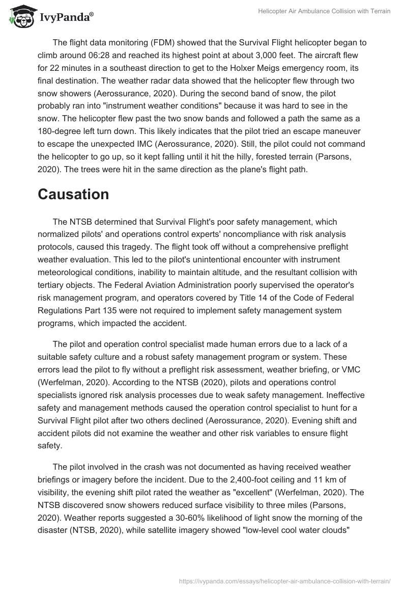 Helicopter Air Ambulance Collision with Terrain. Page 3