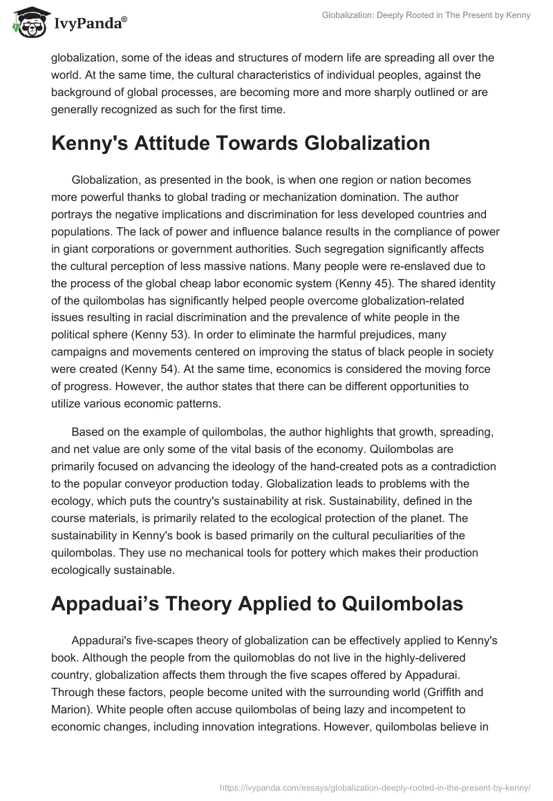 Globalization: Deeply Rooted in The Present by Kenny. Page 2