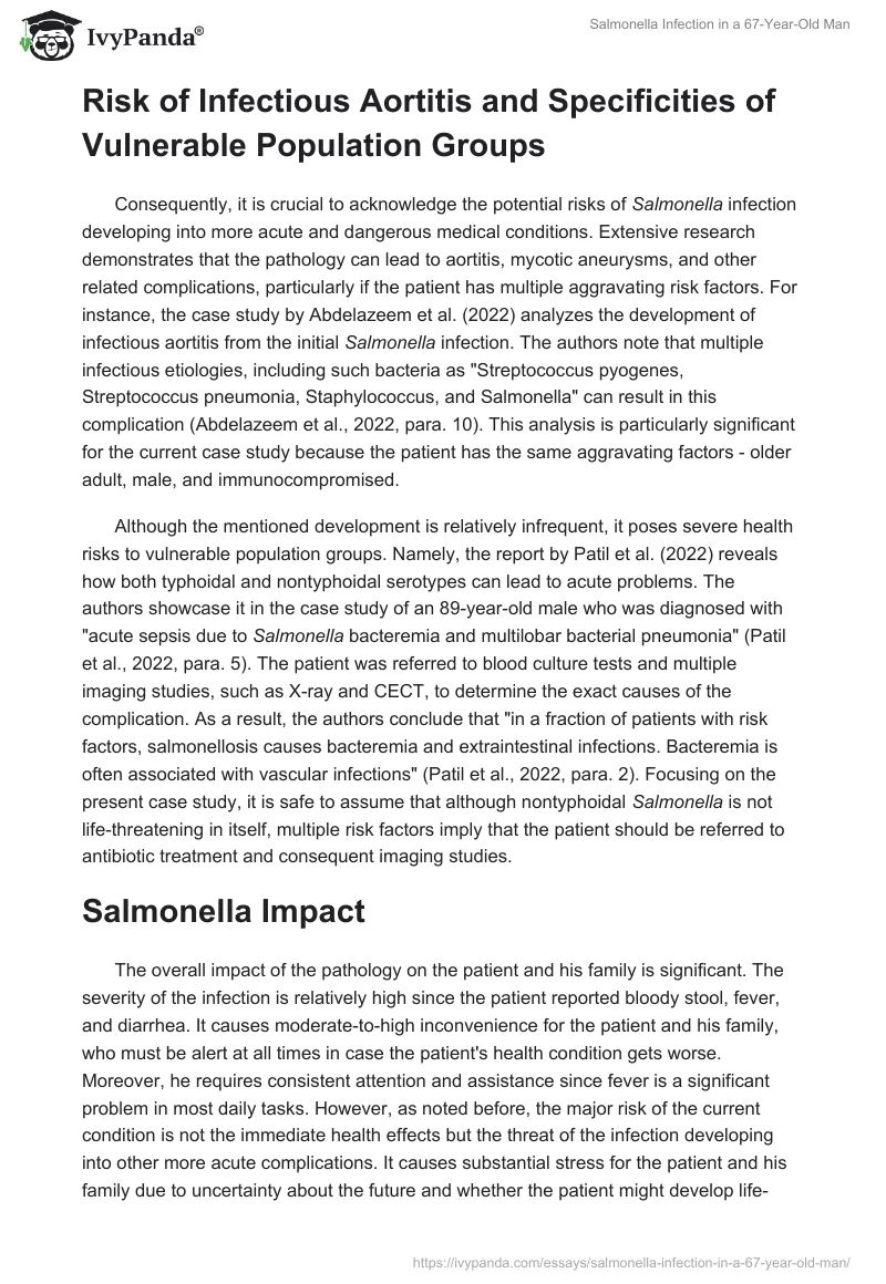 Salmonella Infection in a 67-Year-Old Man. Page 5