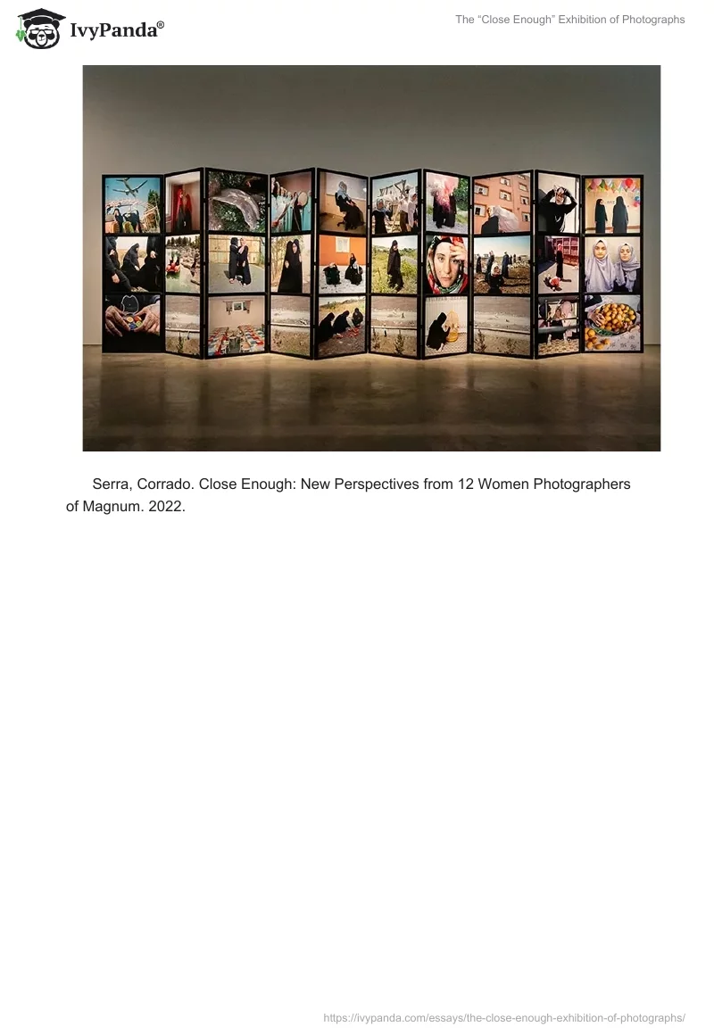 The “Close Enough” Exhibition of Photographs. Page 2