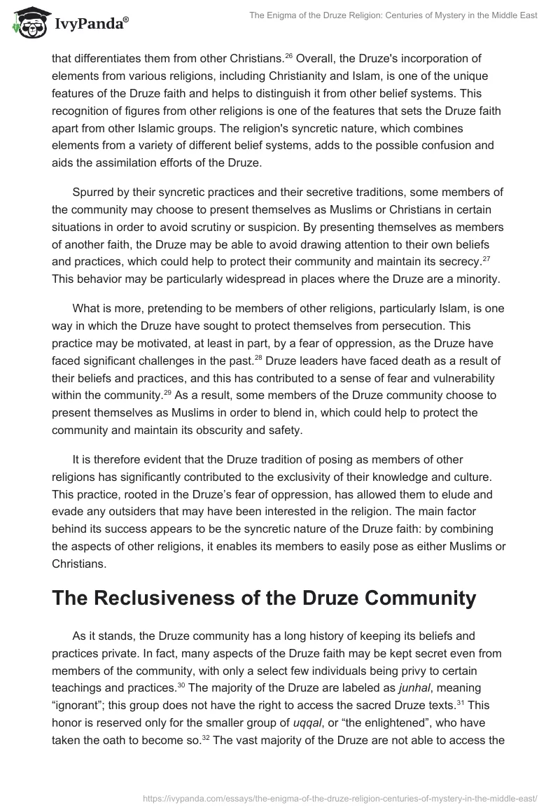 The Enigma of the Druze Religion: Centuries of Mystery in the Middle East. Page 5