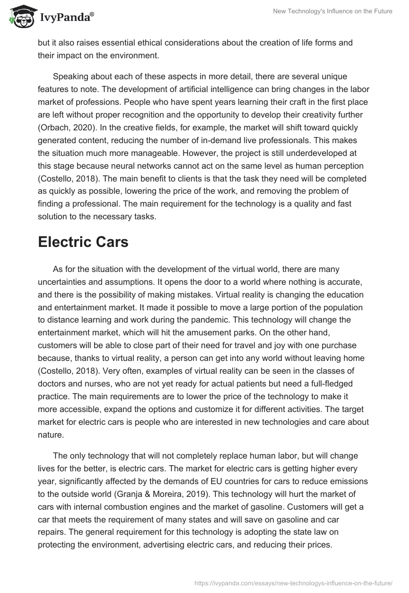New Technology's Influence on the Future. Page 4