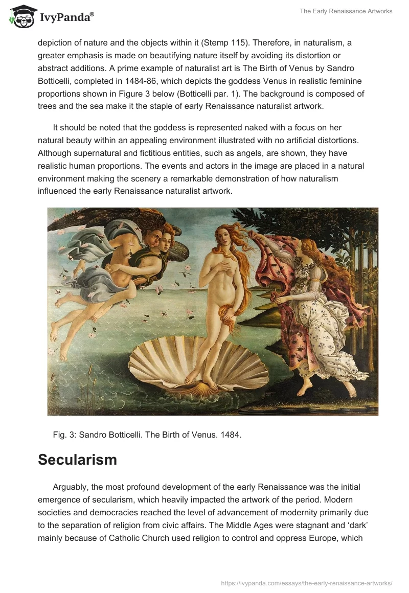 The Early Renaissance Artworks. Page 4