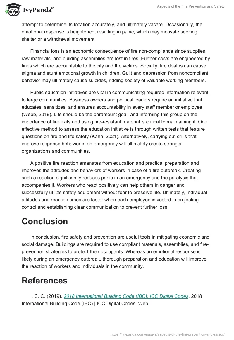 Aspects of the Fire Prevention and Safety. Page 2