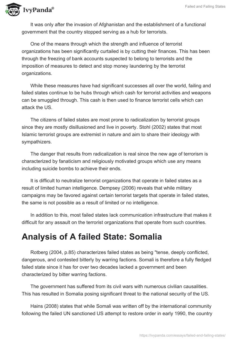 Failed and Failing States. Page 2
