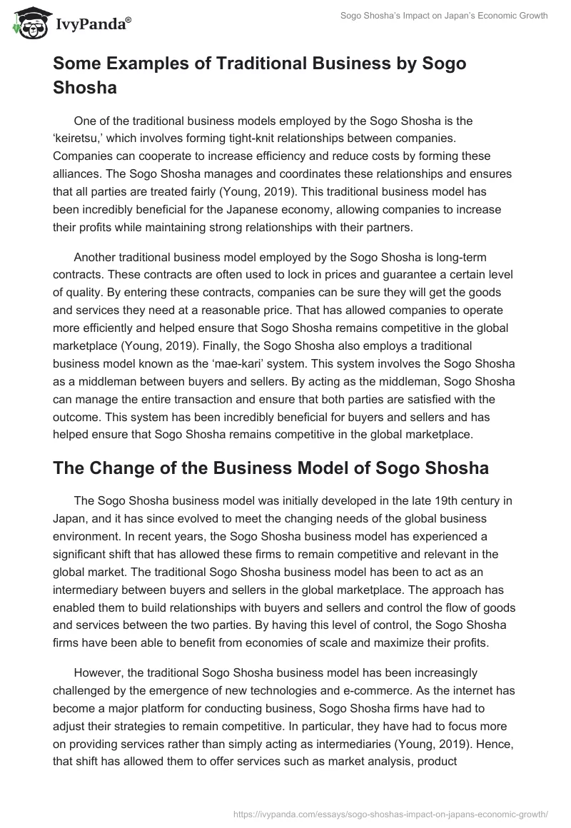 Sogo Shosha’s Impact on Japan’s Economic Growth. Page 4