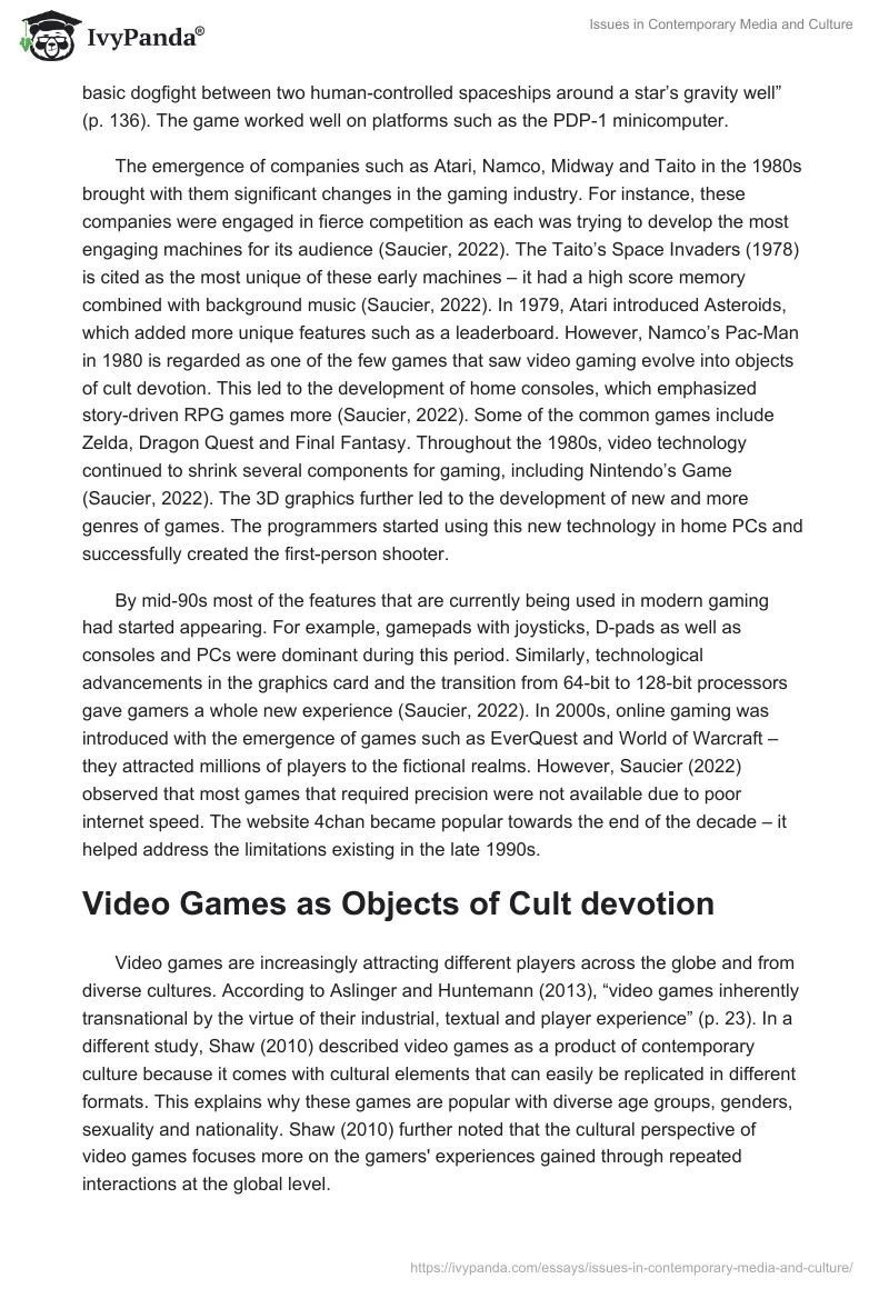 Issues in Contemporary Media and Culture. Page 2