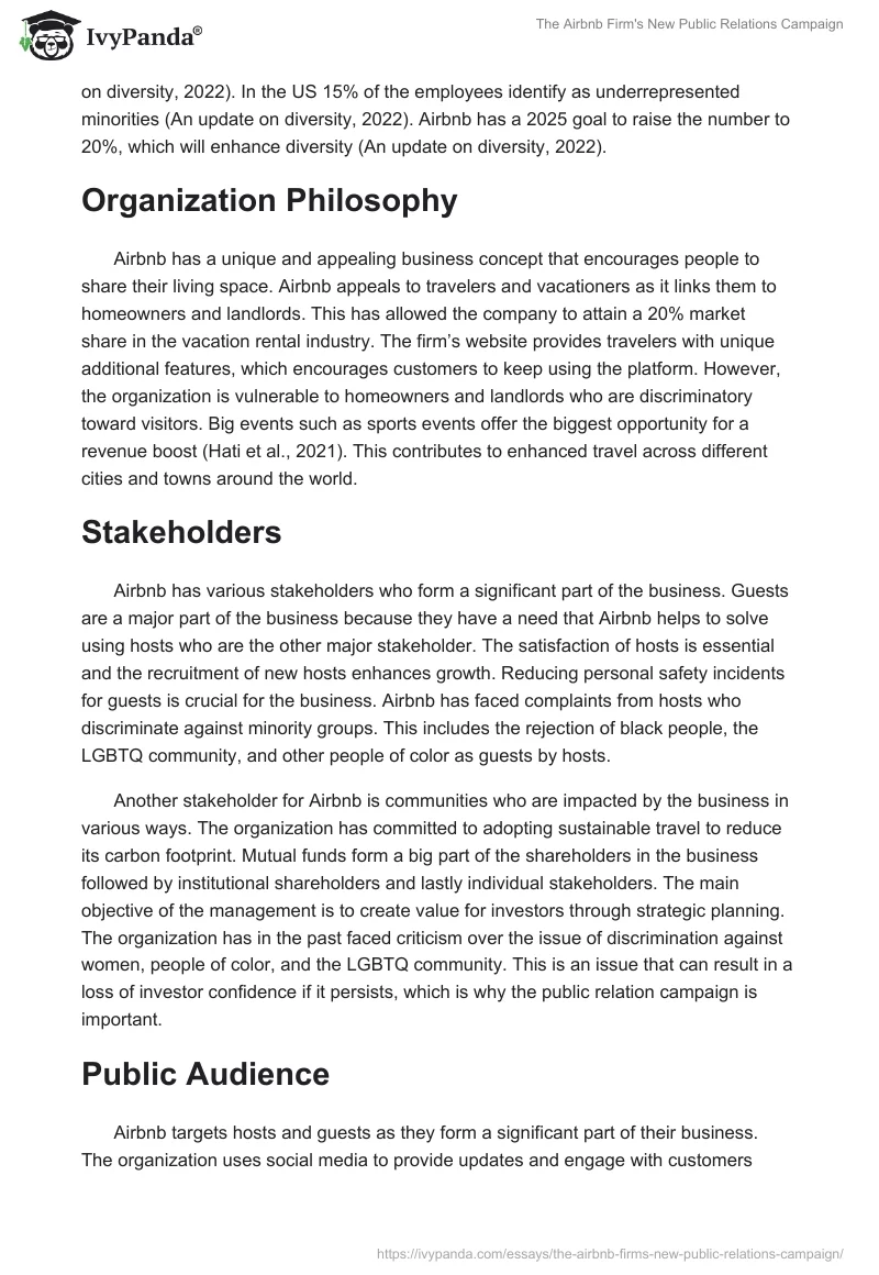 The Airbnb Firm's New Public Relations Campaign. Page 2