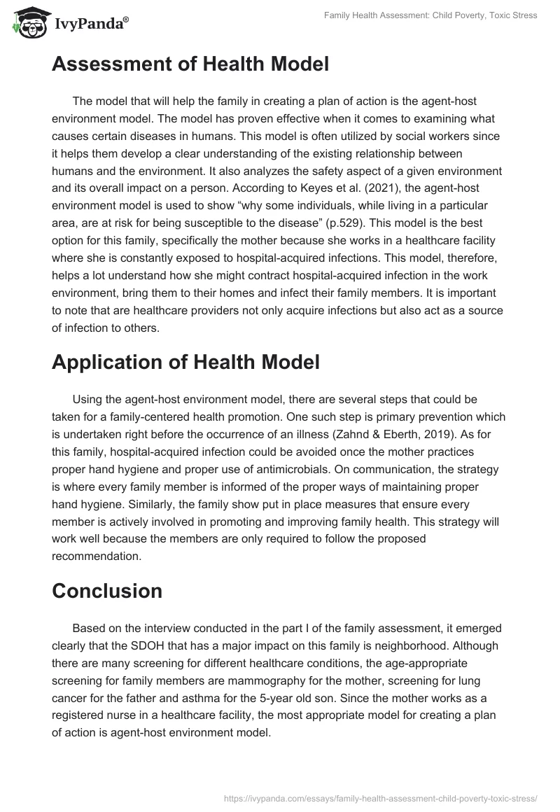 Family Health Assessment: Child Poverty, Toxic Stress. Page 2