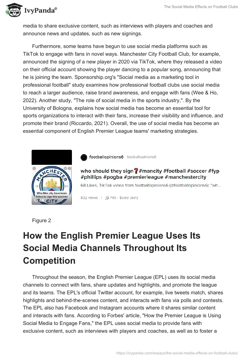 The Social Media Effects on Football Clubs. Page 2